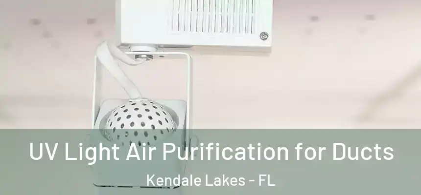 UV Light Air Purification for Ducts Kendale Lakes - FL